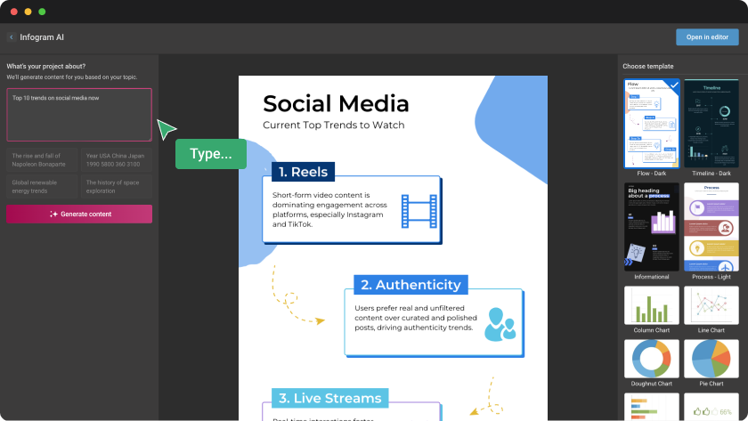 AI Infographic Generation